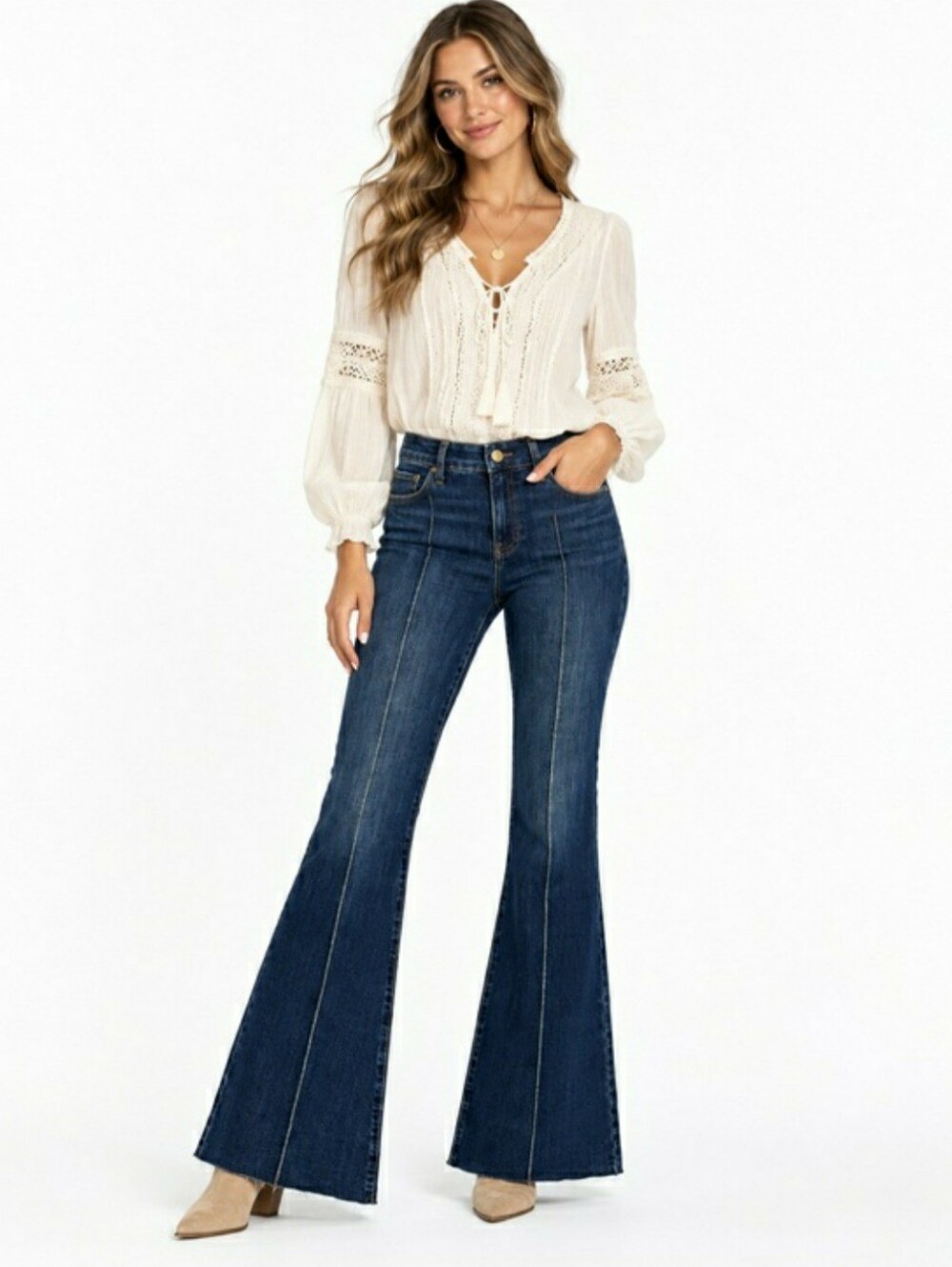 Express Flare Jeans with Seam Women's Size  10